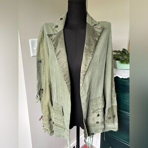 Greg Lauren Army Tent Tux Jacket - Size 2 Medium Made from Vintage Army Tents
